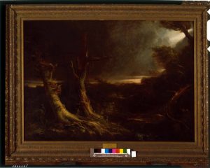 Fig. 5 Thomas Cole, A Tornado in the Wilderness, 1835. Oil on canvas; H. 46 3/8”, W. 64 5/8”. (Corcoran Gallery of Art, Washington, DC, Museum purchase, Gallery Fund.)