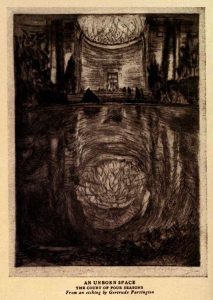 Fig. 11. Gertrude Partington, An Unborn Space, from Cora Lenore Williams, The Fourth-Dimensional Reaches of the Exposition, 1915, frontispiece.