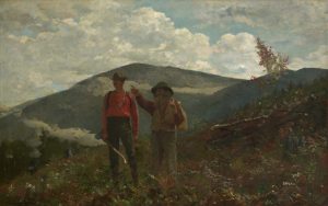 Fig. 11. Winslow Homer, The Two Guides, 1877. Oil on canvas, 24 1/4 x 38 1/4 in. (61.6 x 97.2 cm). Sterling and Francine Clark Art Institute, Williamstown, MA. Photo by Michael Agee.