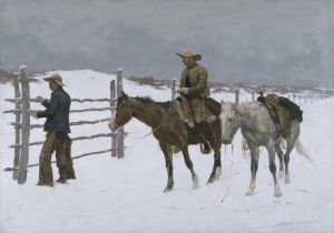 Fig. 3. Frederic Remington, The Fall of the Cowboy, 1895. Oil on canvas, 25 x 35 1/8 in. Amon Carter Museum of American Art, Fort Worth, Texas. 1961.230