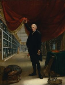 Fig. 5. Charles Wilson Peale, The Artist in His Museum, 1822. Oil on canvas.8’ 8” x 6’8”. Courtesy of the Pennsylvania Academy of Fine Arts, Philadelphia, gift of Mrs. Sarah Harrison, the Joseph Harrison, Jr. Collection.