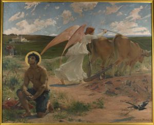 Luc Olivier Merson, St. Isidore the Plowman, 1878. Oil on canvas, 250 x 301 cm. Musée des Beaux-Arts, Rouen. © C. Lancien, C. Loisel / Réunion des Musées Métropolitains Rouen Normandie.