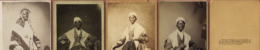 Header image showing several photographs of black people wearing 18th or 19th century clothing