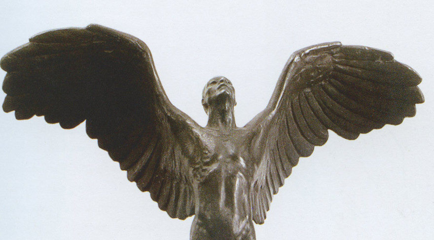 Cover image showing a bronze statue of an angel