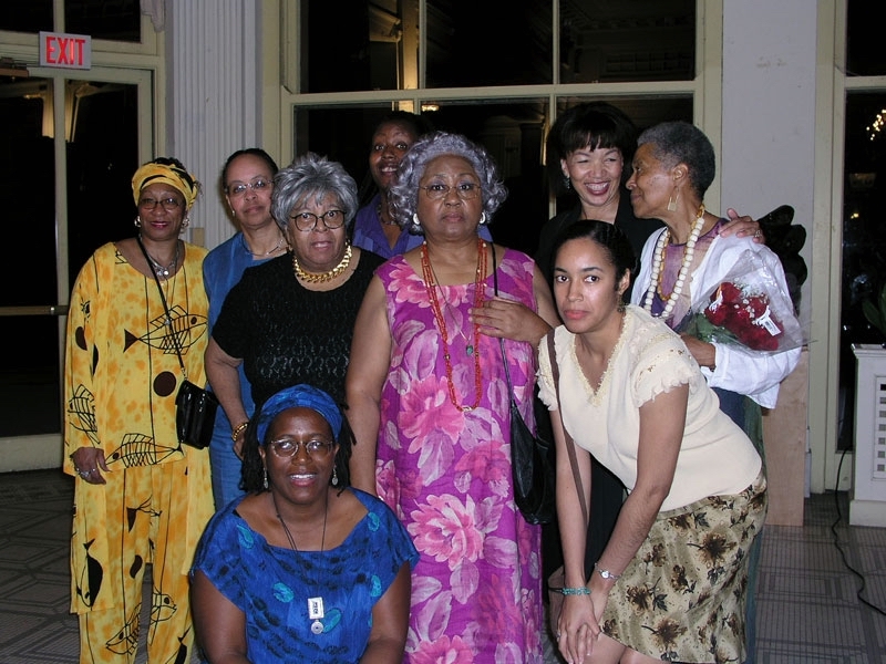 Color photograph of nine African American women