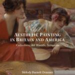 Book cover for Aesthetic Painting in Britain and America, showing two women in flowing dresses at leisure