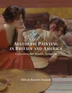 Book cover for Aesthetic Painting in Britain and America, showing two women in flowing dresses at leisure